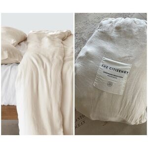 🆕The Citizenry Stonewashed
Linen Duvet Cover QUEEN
Ivory NWT